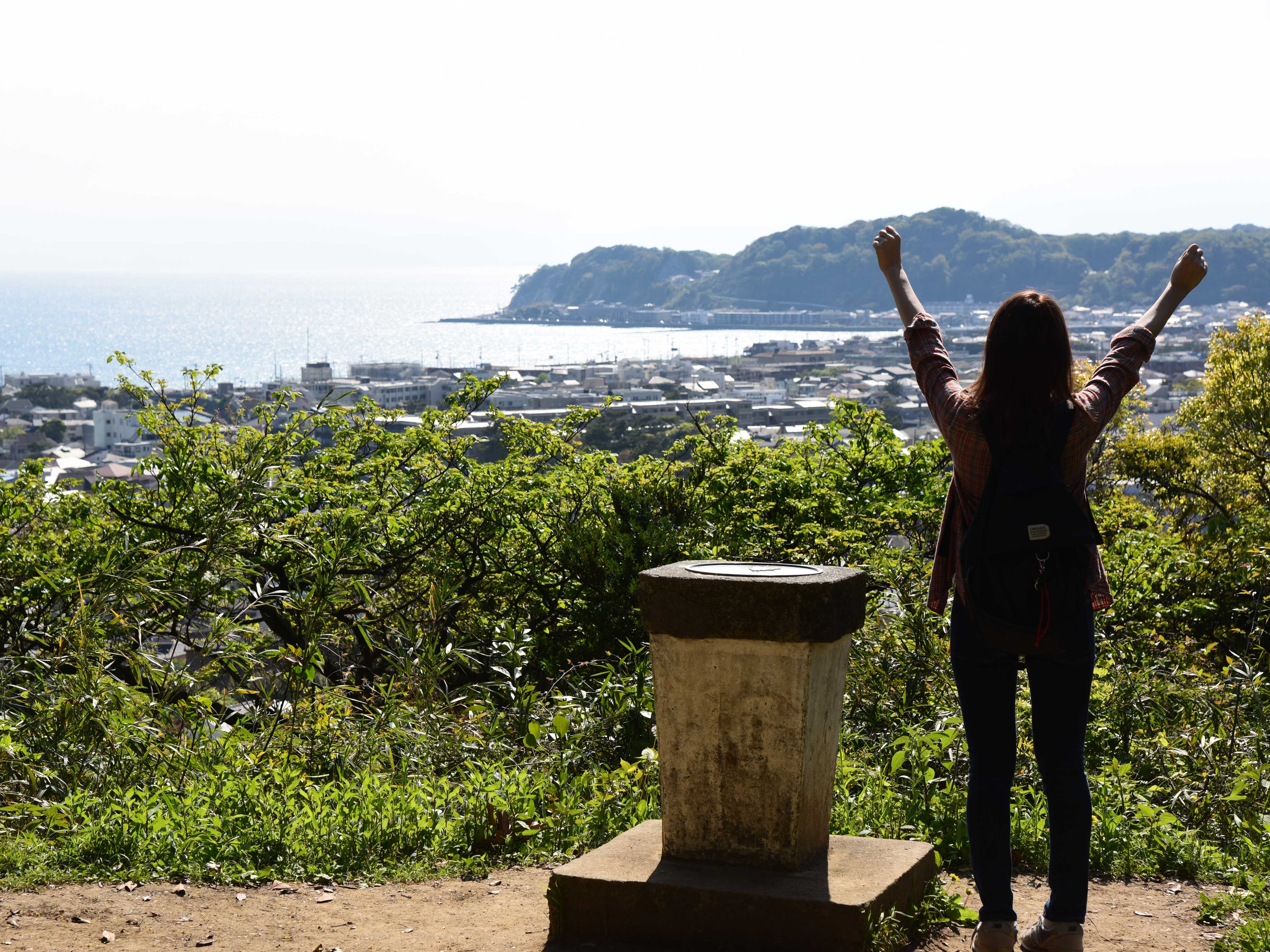 祇園山山頂の「見晴台」