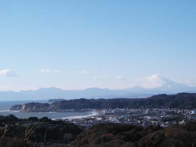 パノラマ台からの鎌倉の眺望